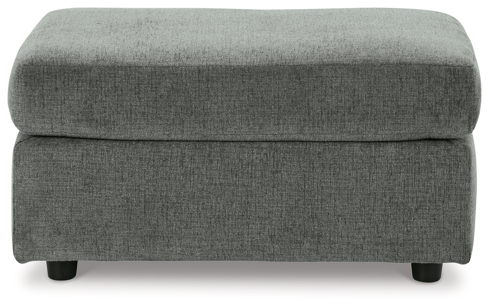 Ashley Furniture - STAIRATT GRAVEL OTTOMAN - Dark Gray Fabric - Ottomans - Additional View 2