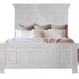 International Furniture Direct - Terra King Bed - White - Wood - Beds