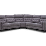 ELLIOT PEWTER 5 PIECE POWER SECTIONAL