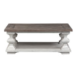 Liberty Furniture - SEDONA COCKTAIL TABLE - White|Dark Brown Wood - Tables
