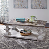 Liberty Furniture - SEDONA COCKTAIL TABLE - White|Dark Brown Wood - Tables - Additional View 1