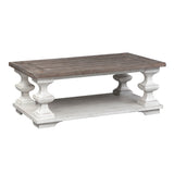 Liberty Furniture - SEDONA COCKTAIL TABLE - White|Dark Brown Wood - Tables - Additional View 2