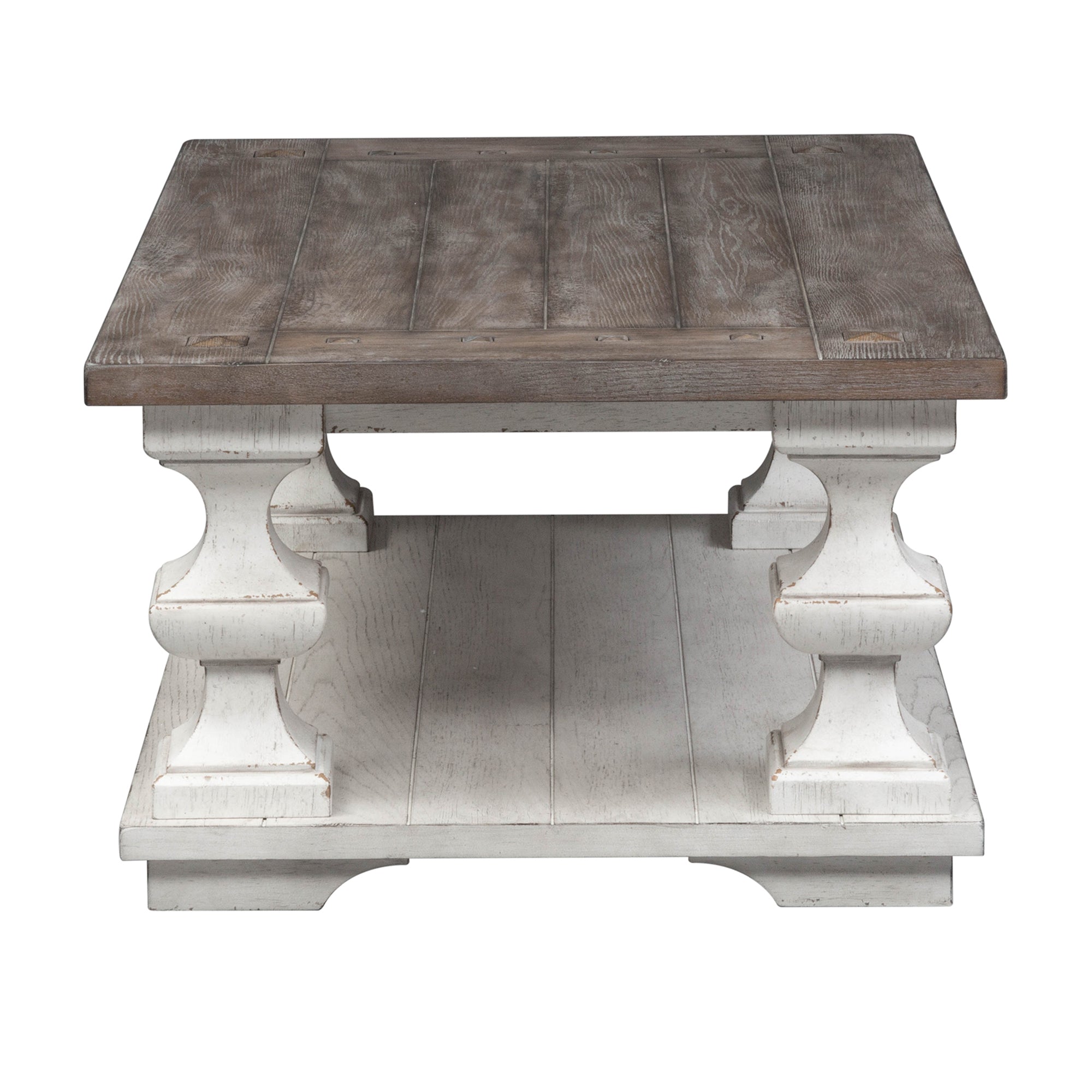 Liberty Furniture - SEDONA COCKTAIL TABLE - White|Dark Brown Wood - Tables - Additional View 3