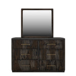 International Furniture Direct - Riverbend Dresser - Ember - Dark Brown Wood - Dresser & Mirror - Additional View 2