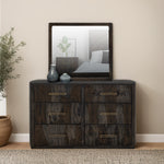 International Furniture Direct - Riverbend Dresser - Ember - Dark Brown Wood - Dresser & Mirror - Additional View 3