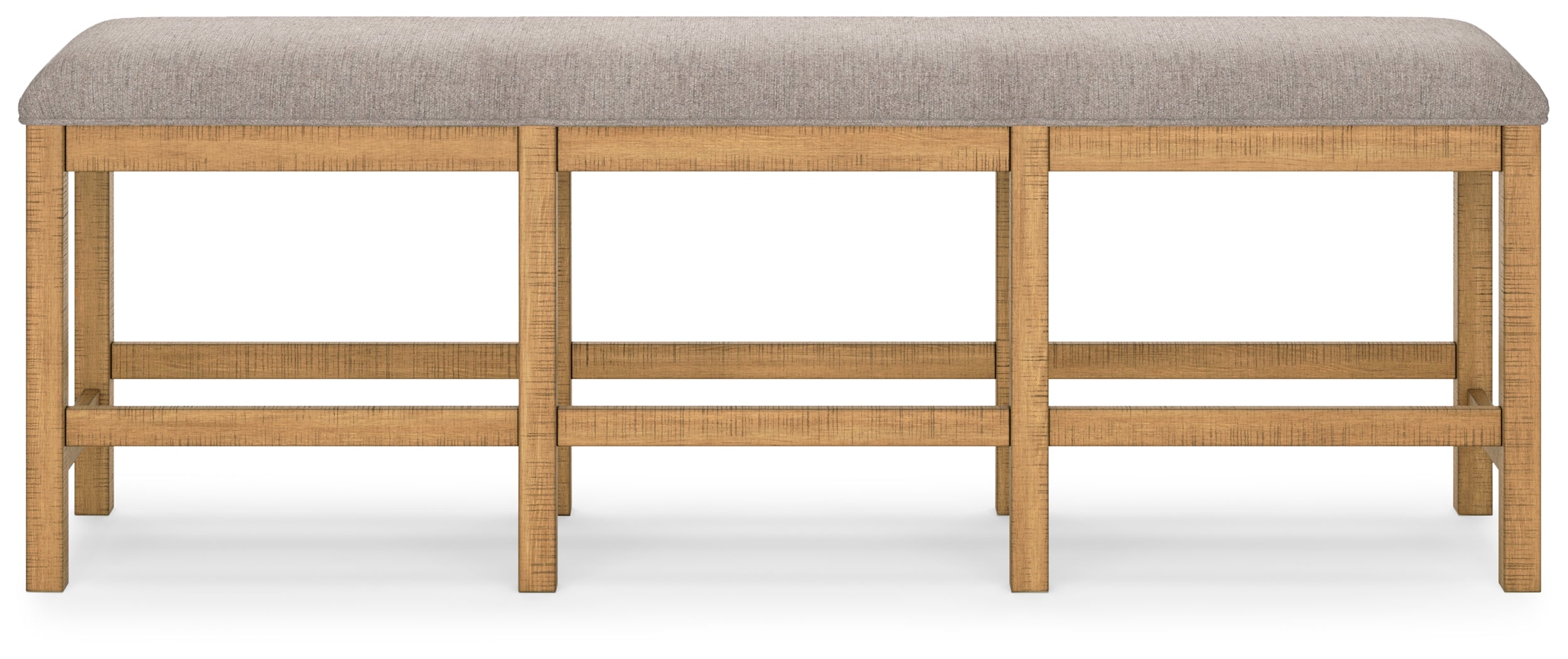 Ashley Furniture - HAVONPLANE 72" COUNTER HEIGHT BENCH - Light Brown Fabric|Wood - Benches - Additional View 3
