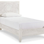 Ashley Furniture - Paxberry Twin Bed - White Wood - Beds
