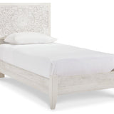 Ashley Furniture - Paxberry Twin Bed - White Wood - Beds