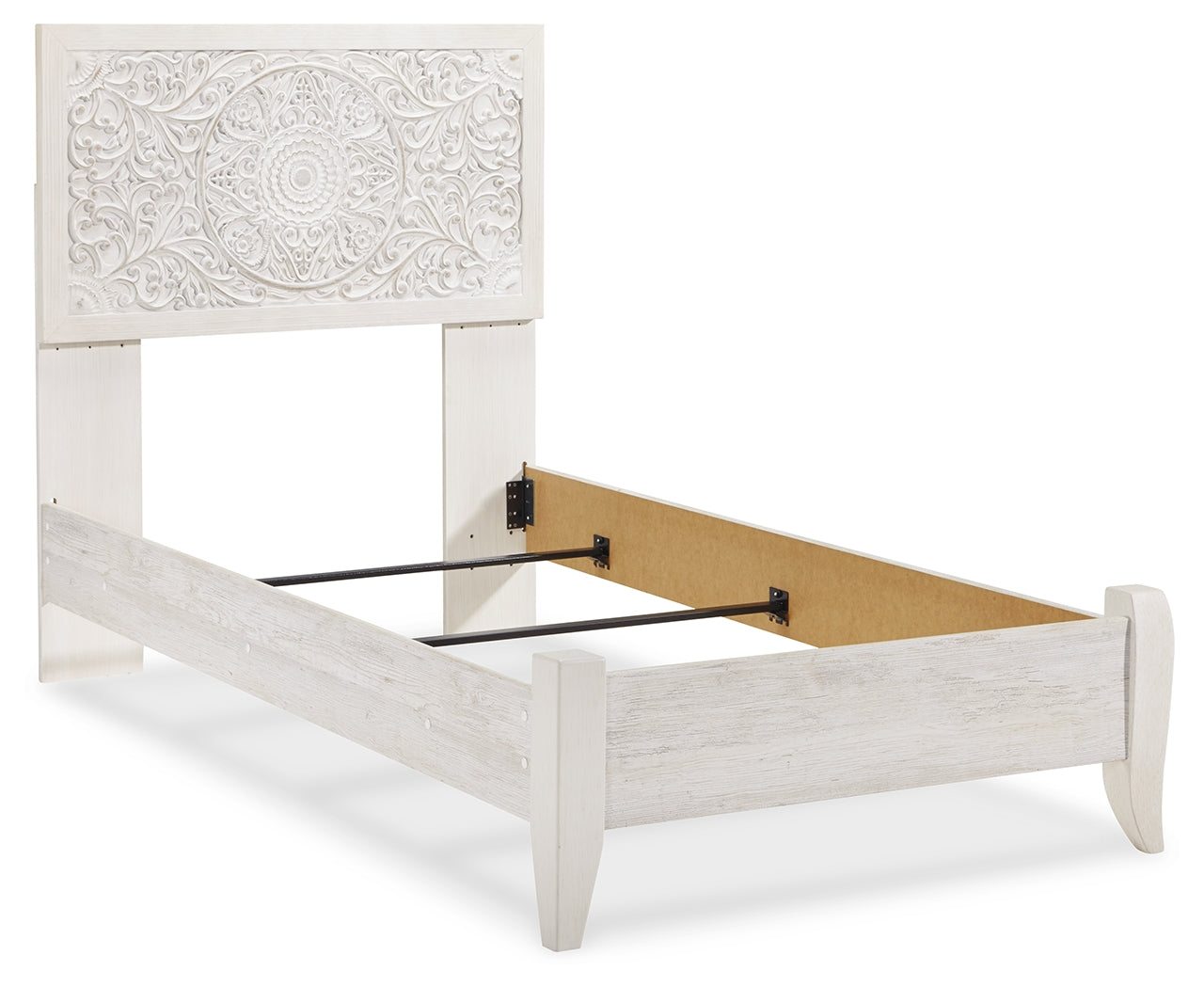Ashley Furniture - Paxberry Twin Bed - White Wood - Beds - Additional View 4