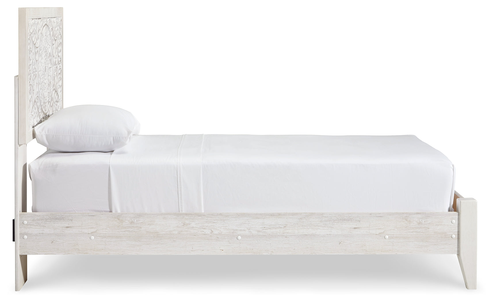 Ashley Furniture - Paxberry Twin Bed - White Wood - Beds - Additional View 7