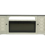 Montgomery Fireplace Console - White/Grey