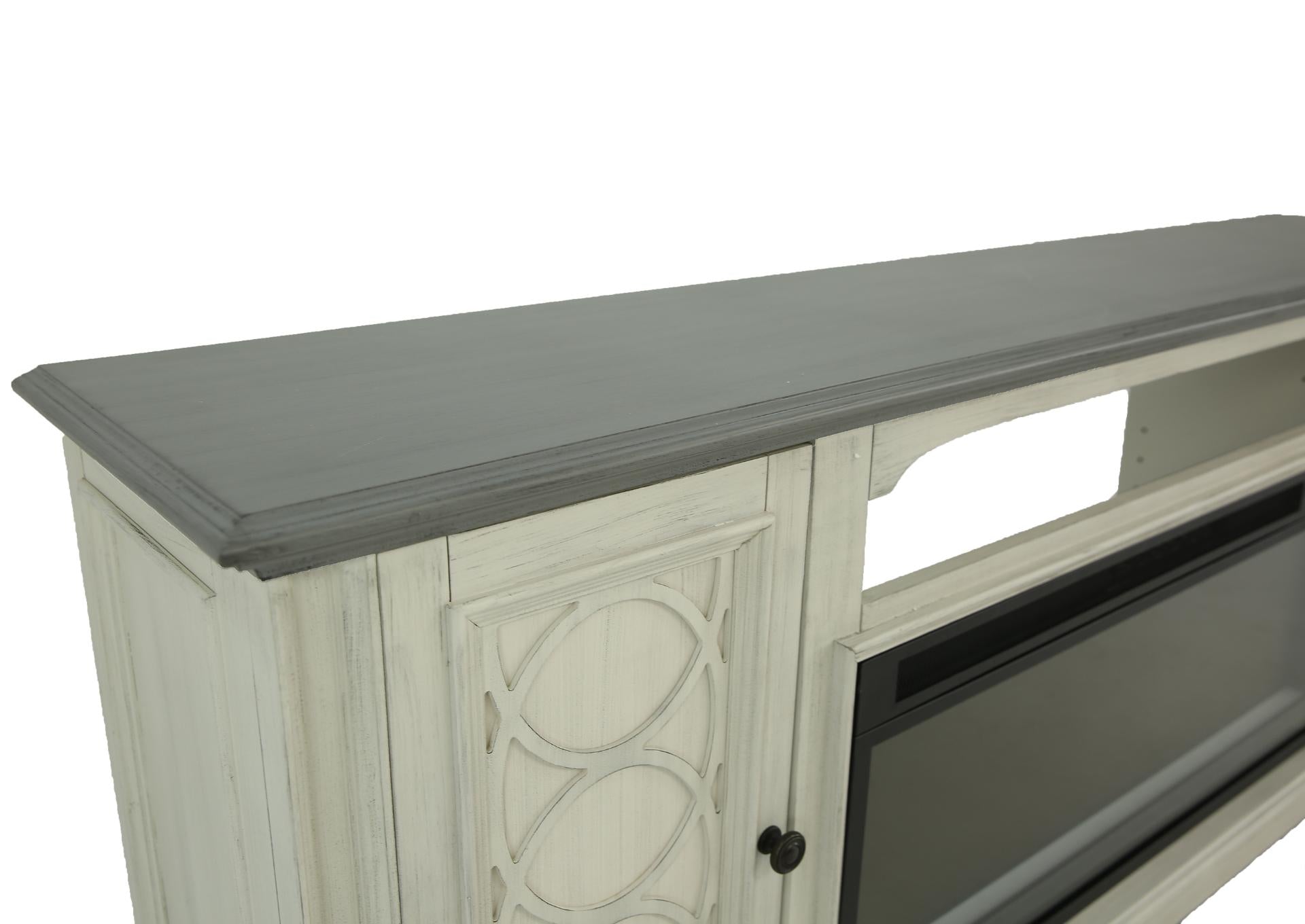 Montgomery Fireplace Console - White/Grey - Additional View 1
