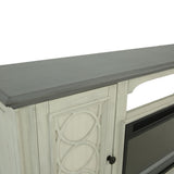 Montgomery Fireplace Console - White/Grey - Additional View 1