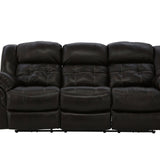 Hudson Leather Power Sofa - Chocolate