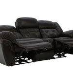 Hudson Leather Power Sofa - Chocolate - Additional View 2