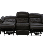 Hudson Leather Power Sofa - Chocolate - Additional View 3