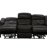 Hudson Leather Power Sofa - Chocolate - Additional View 3