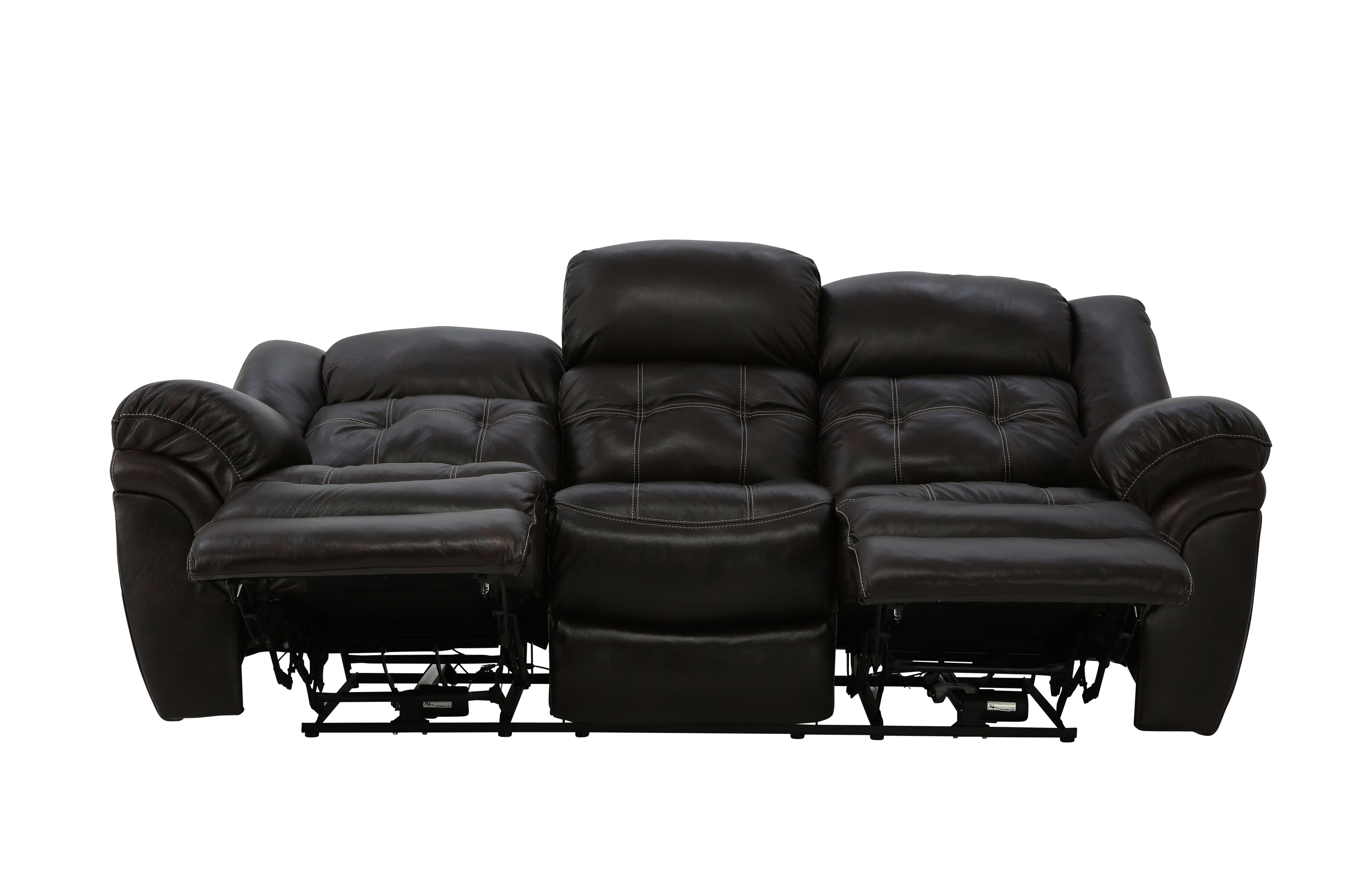 Hudson Leather Power Sofa - Chocolate - Additional View 3