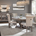 International Furniture Direct - BONANZA CHAIR WITH HANDLE - Beige|Light Brown Wood|Fabric - Chairs - Additional View 2