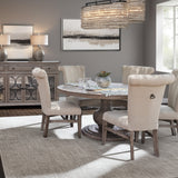 International Furniture Direct - BONANZA CHAIR WITH HANDLE - Beige|Light Brown Wood|Fabric - Chairs - Additional View 2
