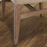 International Furniture Direct - BONANZA CHAIR WITH HANDLE - Beige|Light Brown Wood|Fabric - Chairs - Additional View 4