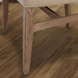 International Furniture Direct - BONANZA CHAIR WITH HANDLE - Beige|Light Brown Wood|Fabric - Chairs - Additional View 4