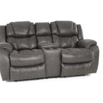 Cason Reclining Loveseat With Console - Steel - Additional View 1