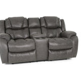 Cason Reclining Loveseat With Console - Steel - Additional View 1