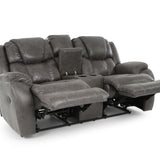 Cason Reclining Loveseat With Console - Steel - Additional View 2