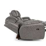Cason Reclining Loveseat With Console - Steel - Additional View 3