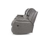 Cason Reclining Loveseat With Console - Steel - Additional View 4