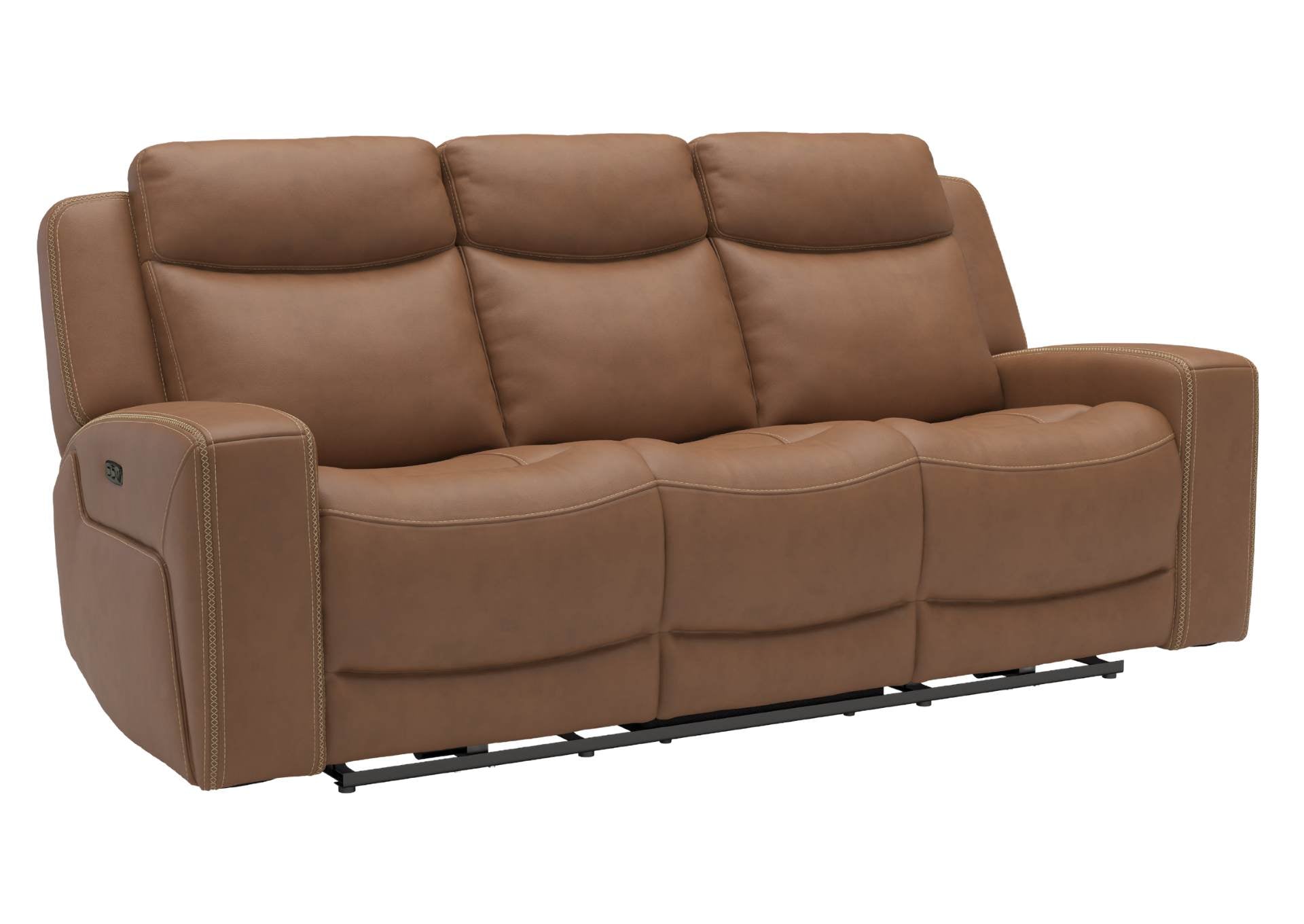 Adeline Leather Power Sofa - Butternut - Additional View 1