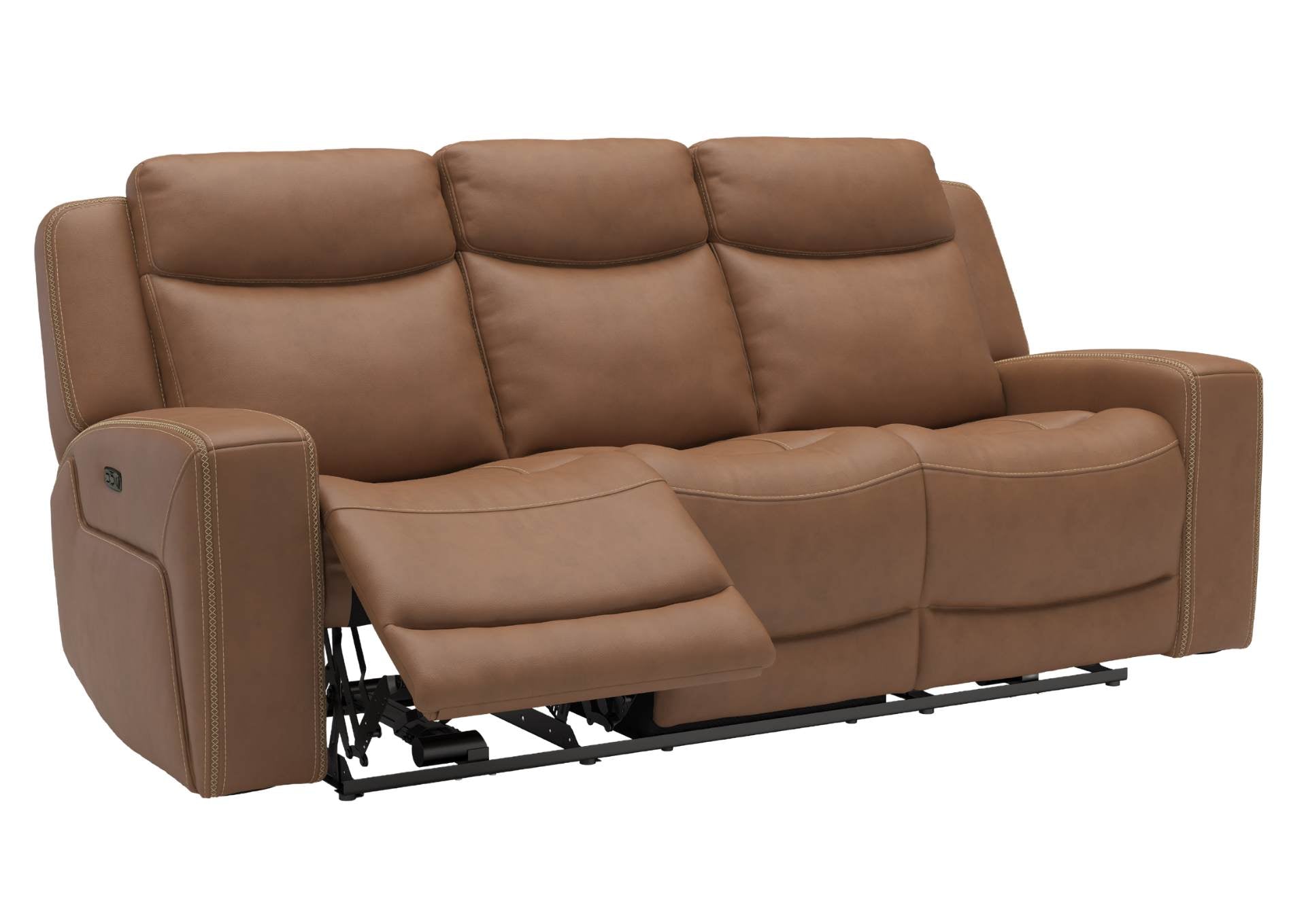 Adeline Leather Power Sofa - Butternut - Additional View 2