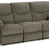 Ashley Furniture - Alphons Reclining Sofa - Beige Fabric - Sofas - Additional View 2