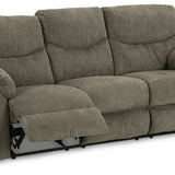 Ashley Furniture - Alphons Reclining Sofa - Beige Fabric - Sofas - Additional View 3
