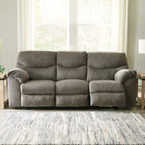 Ashley Furniture - Alphons Reclining Sofa - Beige Fabric - Sofas - Additional View 6