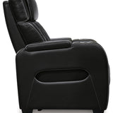 Ashley Furniture - Boyington Power Recliner With Massage, Heat, And Led Lighting - Black - Leather Match - Recliners - Additional View 4