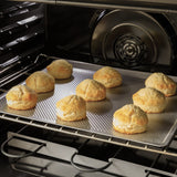 GE STAINLESS ELECTRIC FREE STANDING DOUBLE OVEN CONVECTION RANGE - Pearl Silver|Black - Ranges - Additional View 10