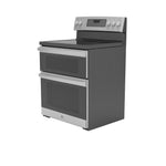 GE STAINLESS ELECTRIC FREE STANDING DOUBLE OVEN CONVECTION RANGE - Pearl Silver|Black - Ranges - Additional View 25
