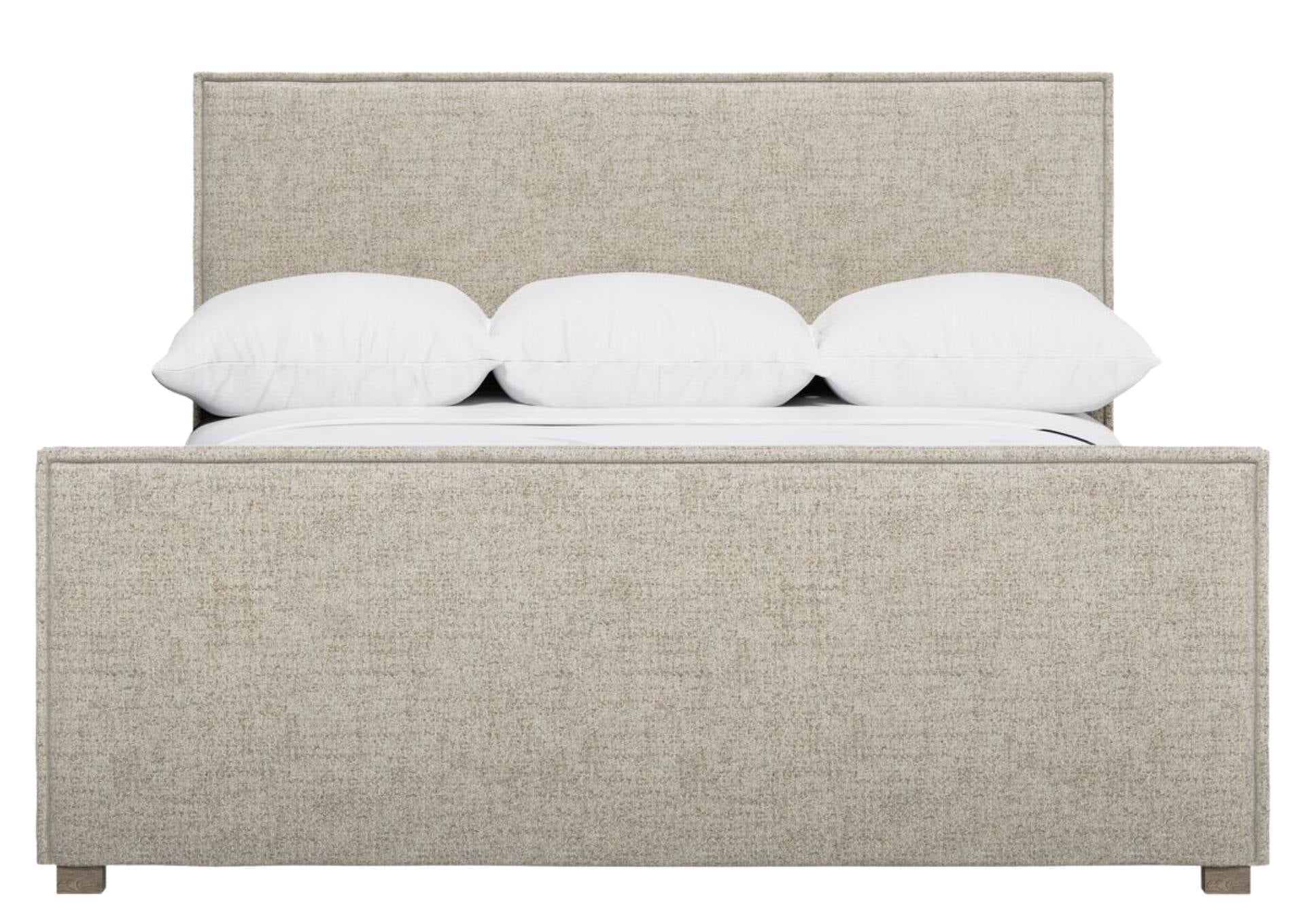 ALVAR LINEN KING UPHOLSTERED BED
