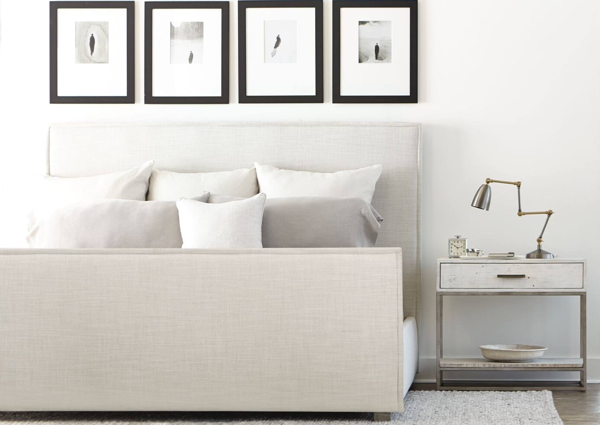 ALVAR LINEN KING UPHOLSTERED BED - Additional View 3