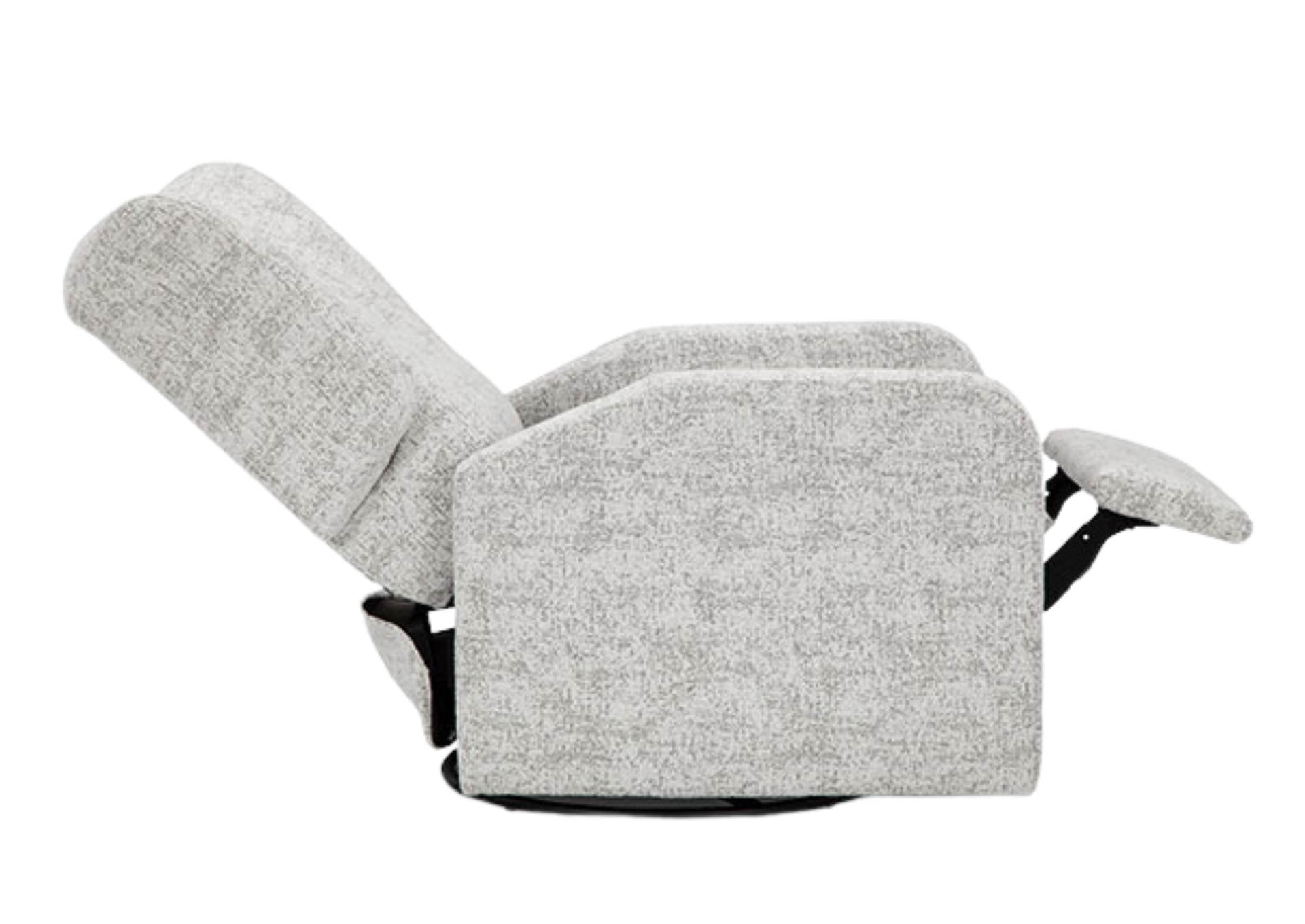 ATHEN PARCHMENT SWIVEL RECLINER - Additional View 3