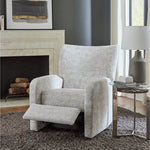 ATHEN PARCHMENT SWIVEL RECLINER - Additional View 4