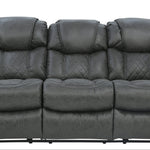 Cason Reclining Sofa - Steel