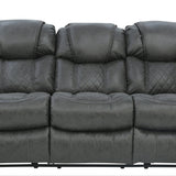 Cason Reclining Sofa - Steel