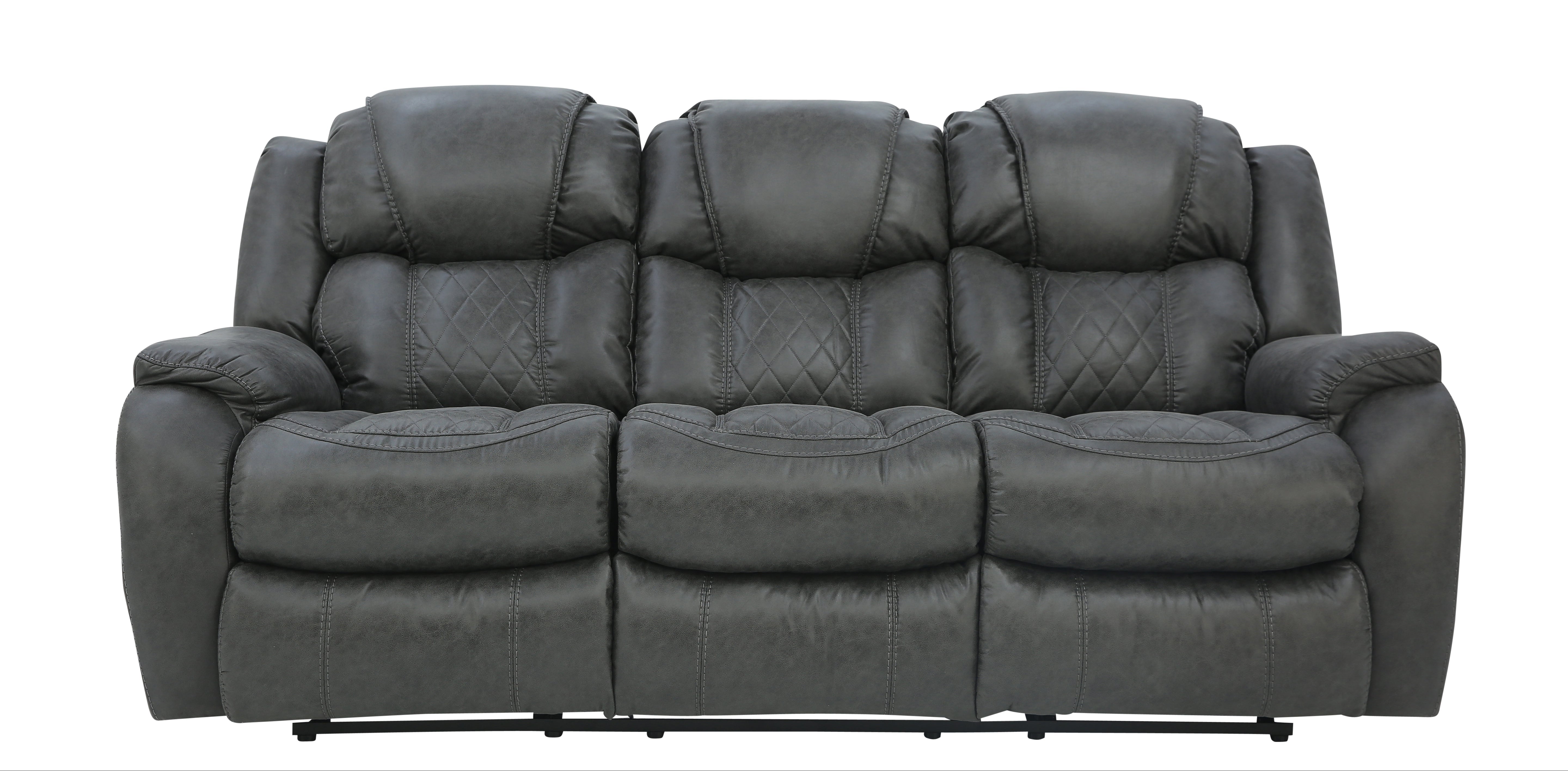 Cason Reclining Sofa - Steel