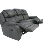 Cason Reclining Sofa - Steel - Additional View 2