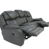 Cason Reclining Sofa - Steel - Additional View 2