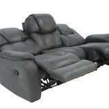 Cason Reclining Sofa - Steel - Additional View 3