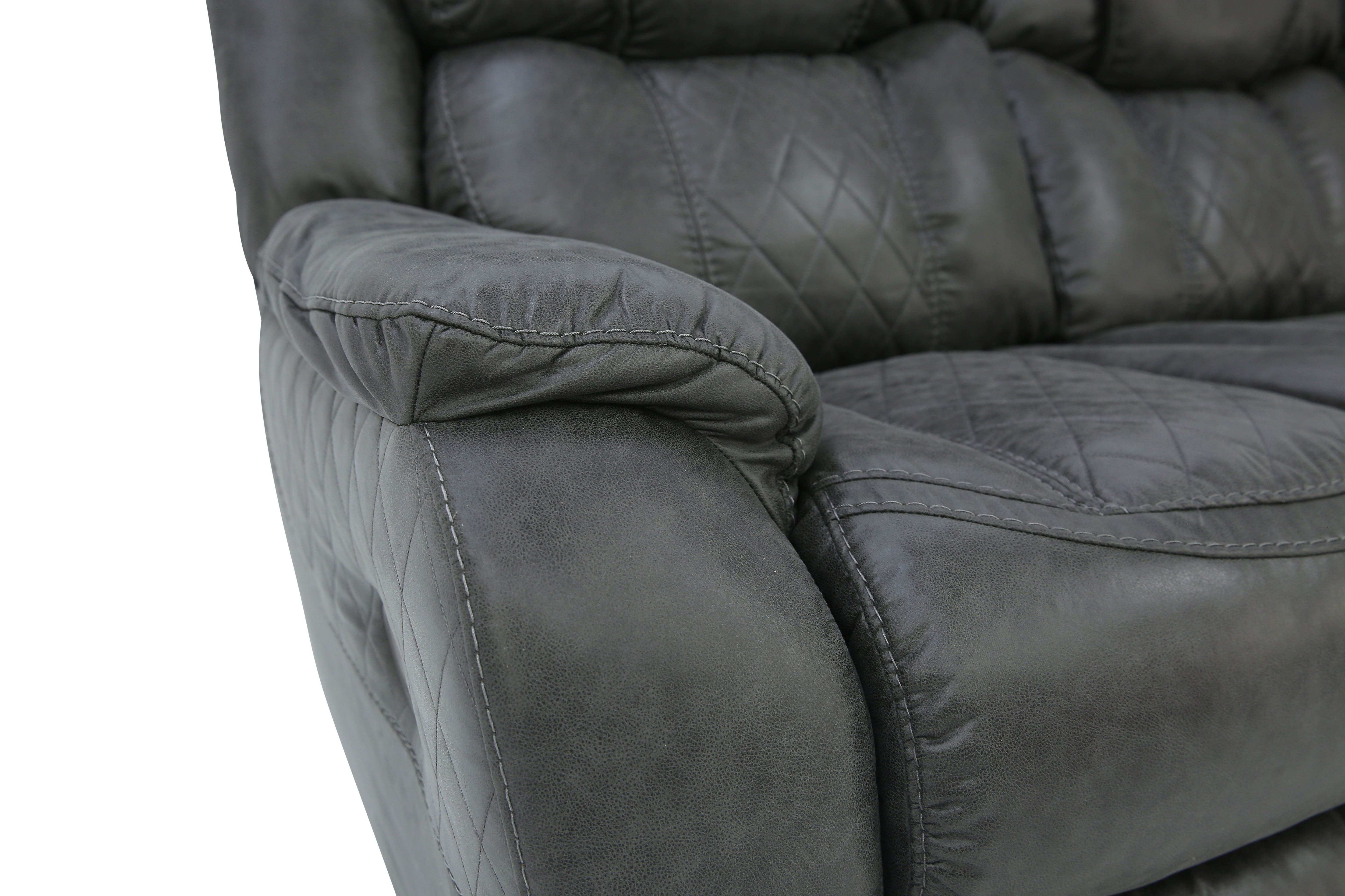 Cason Reclining Sofa - Steel - Additional View 5